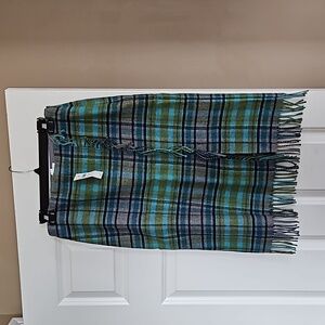 J. Jill faux wrap skirt with fringe. Size 6